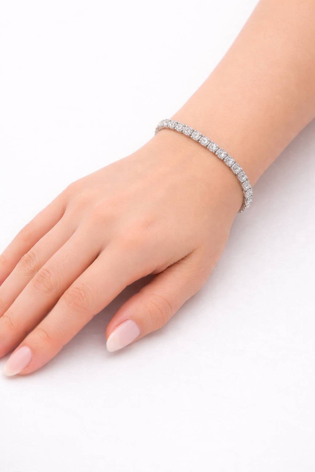 Moissanite Tennis Bracelet - Sterling Silver