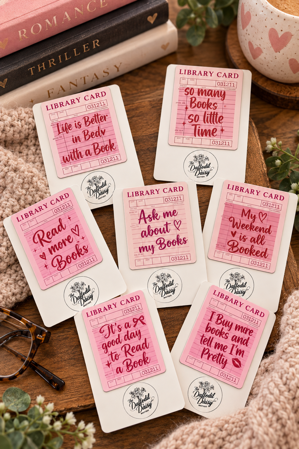 Vintage Library Card Bookmark