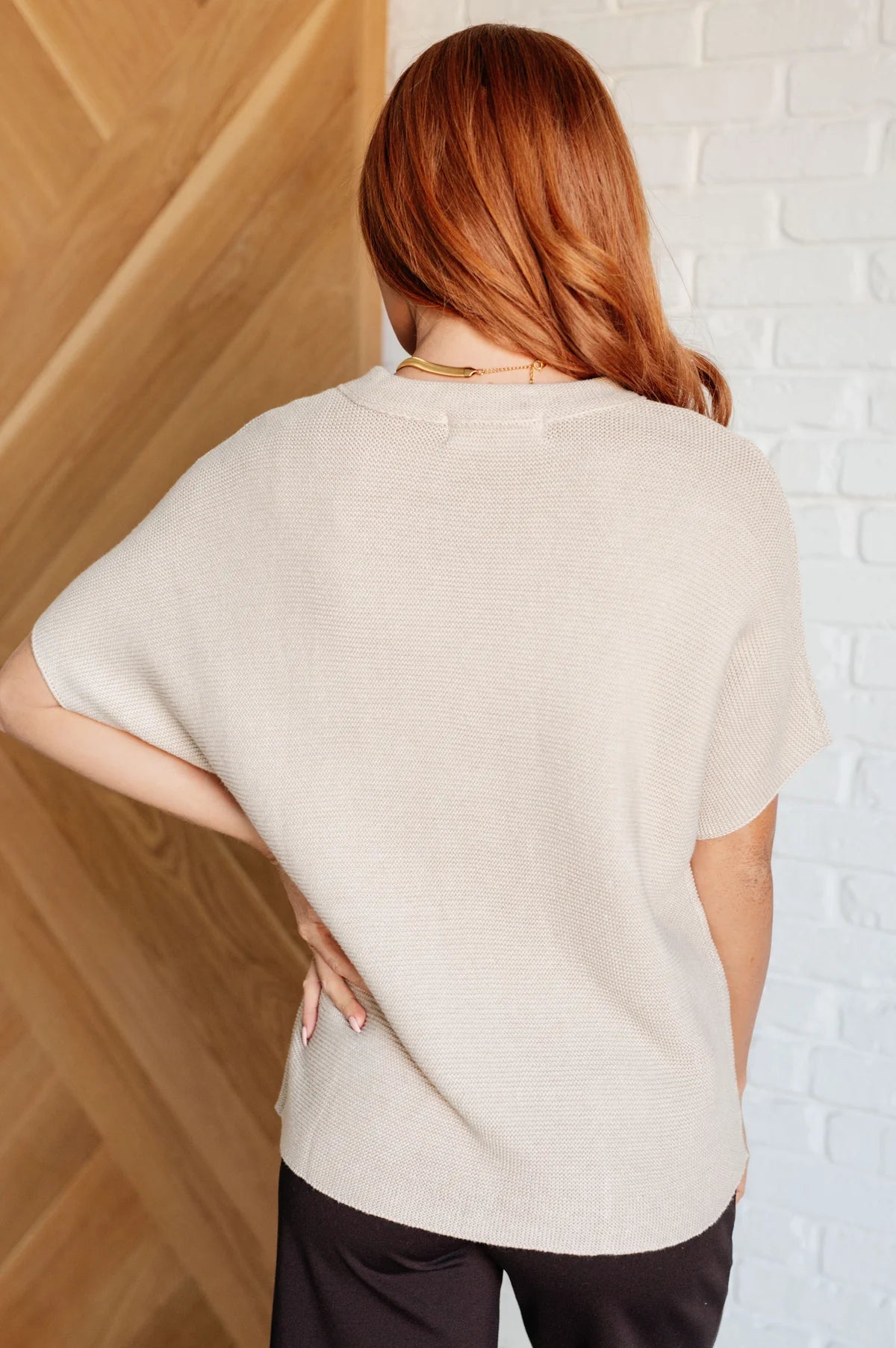 Dolman Sleeve Top in Taupe