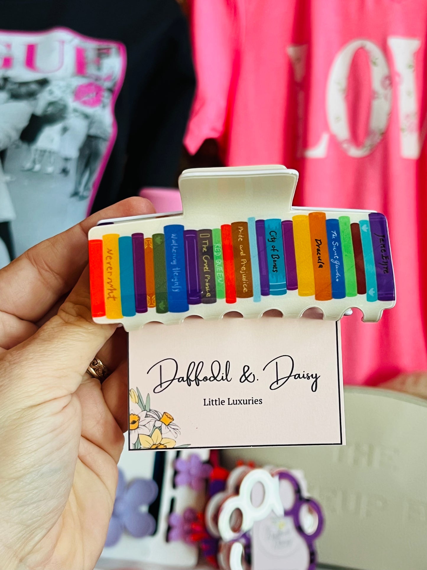 All Booked Claw Clip