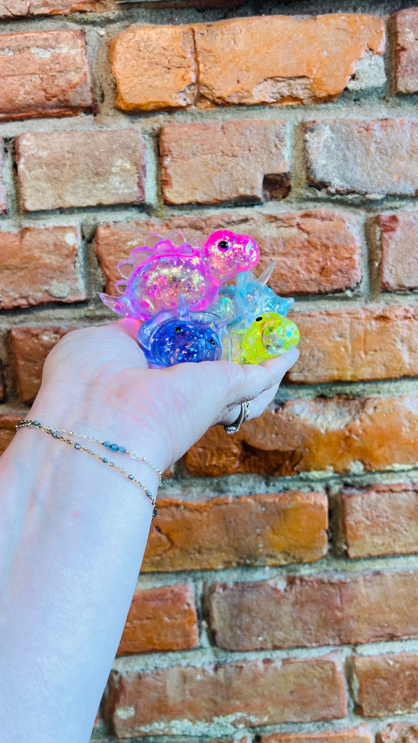Dino Glitter Squishy