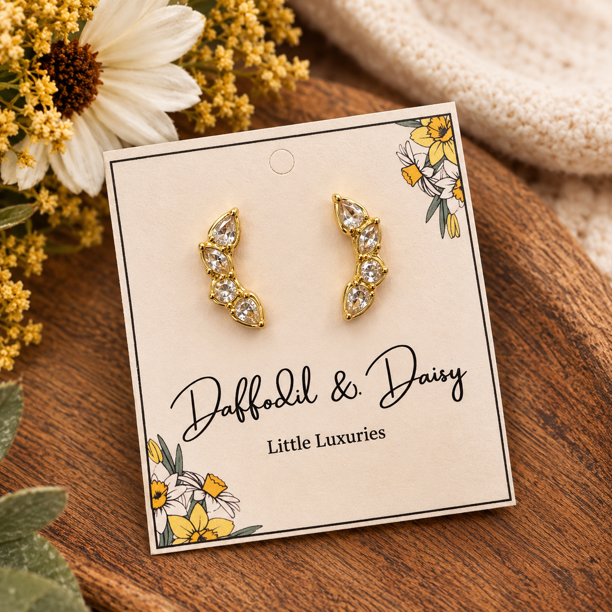 Golden Glimmer Earrings