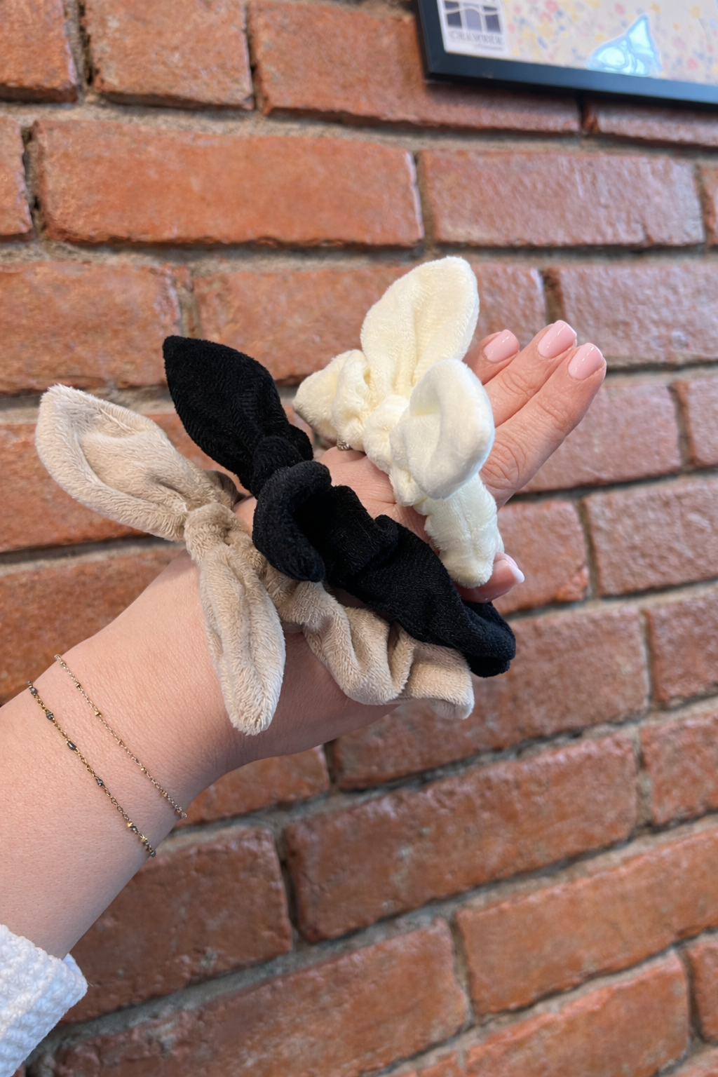 Soft Scrunchie Trio - Neutrals