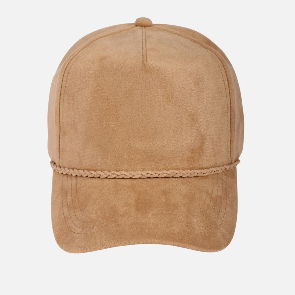 Suede Braided Band Hat