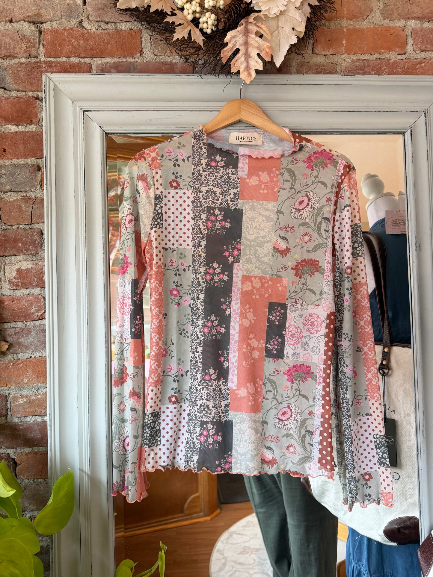Patchwork mesh top