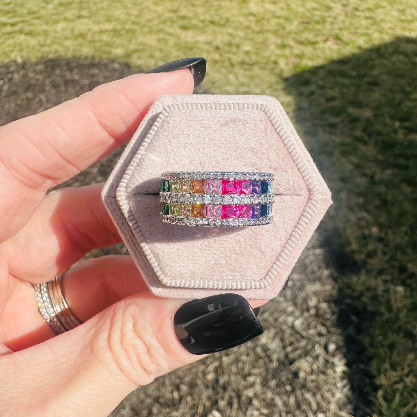 Rainbow Row Ring