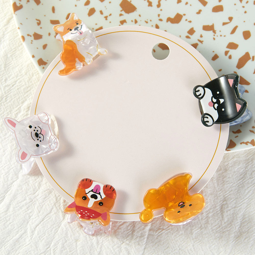 Paw-dorable Puppy Hair Clip Set