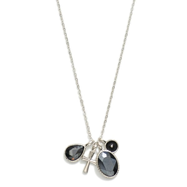 Crystal and Glass Neckalce