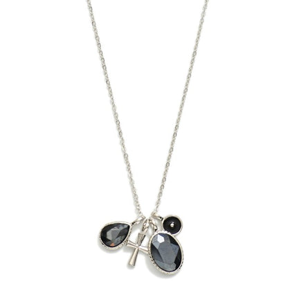 Crystal and Glass Neckalce