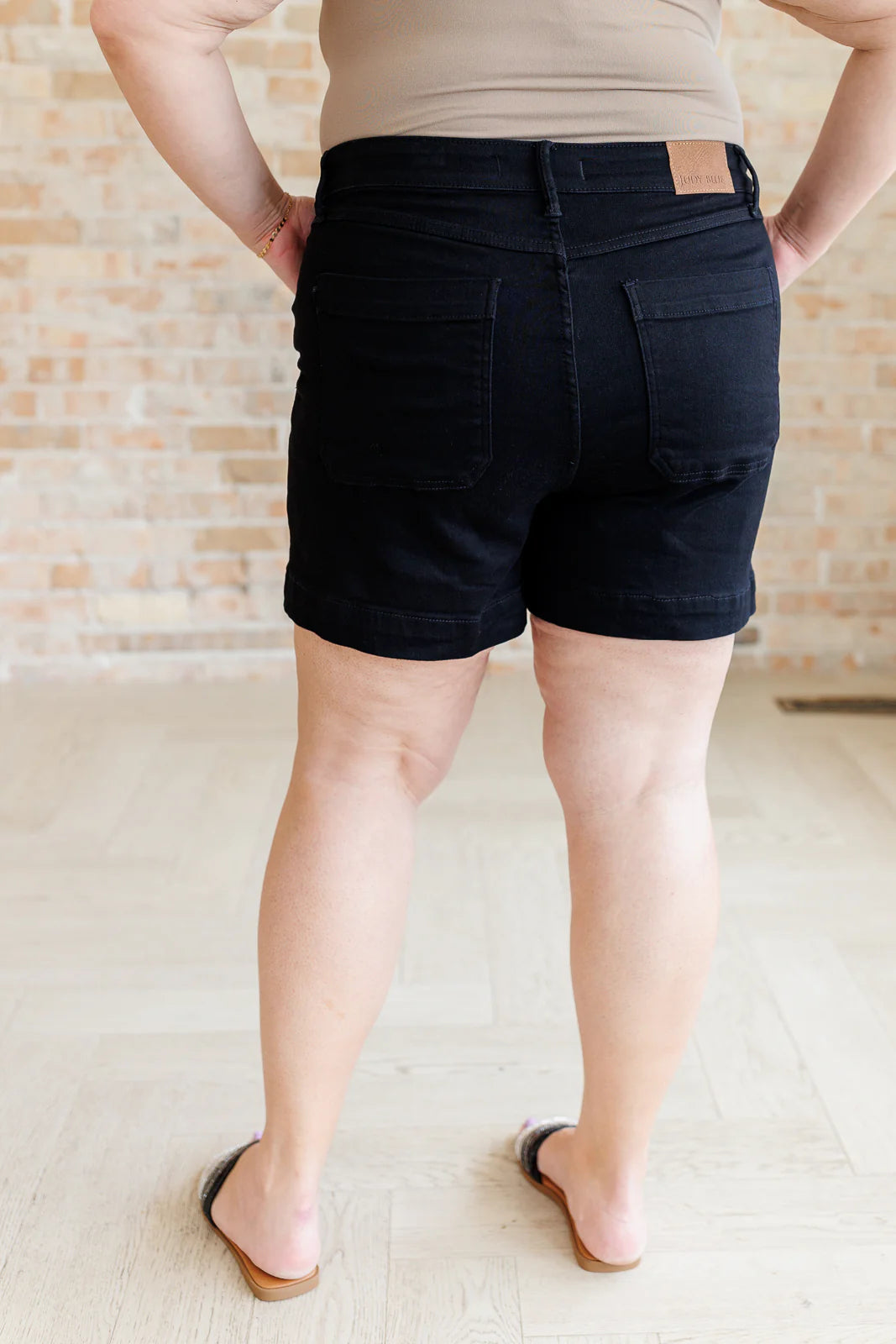 Judy Blue High Rise Button Fly trouser shorts