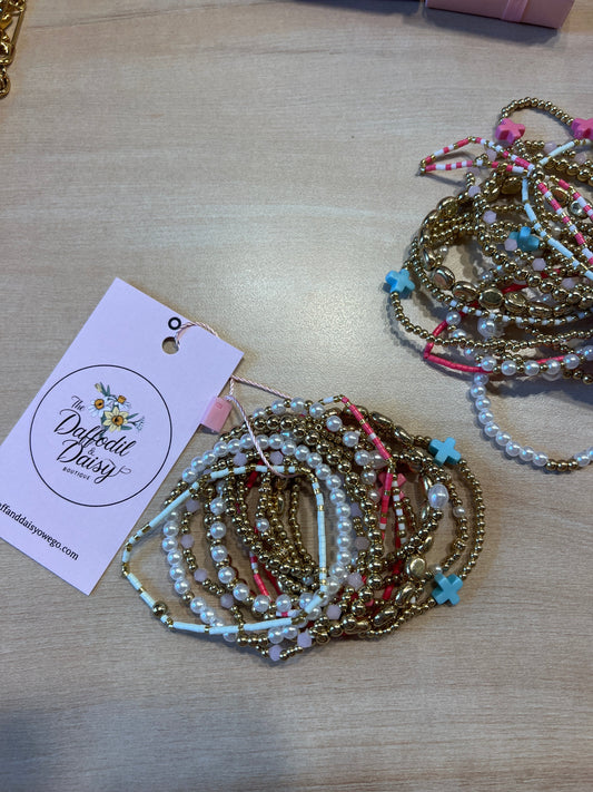 Cotton Candy Bracelet Stack