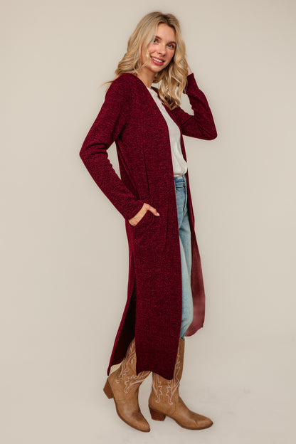 Mulled Wine Cozy Duster Cardigan