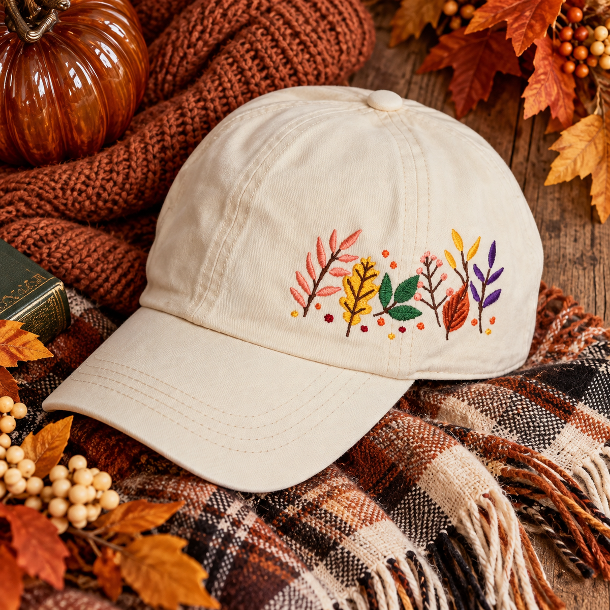 Fall Leaves Baseball Cap