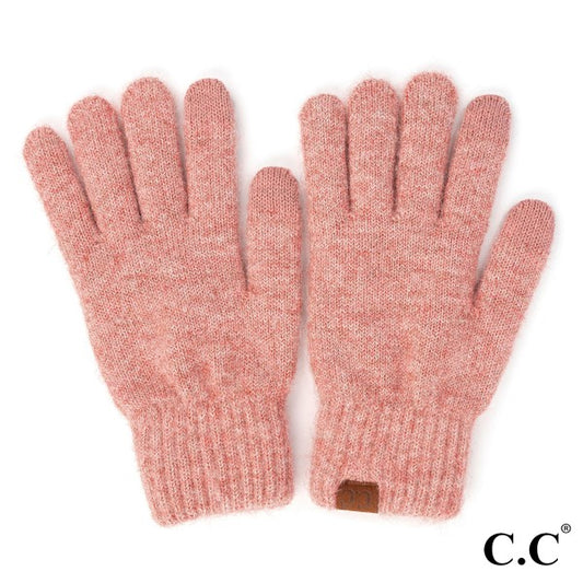Heather Knit Smart Touch Gloves