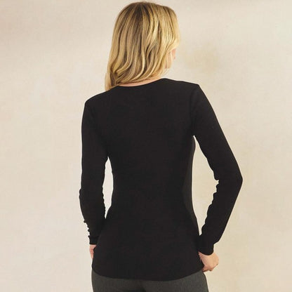 Women's Pure Comfort Ribbed Long Sleeve Top