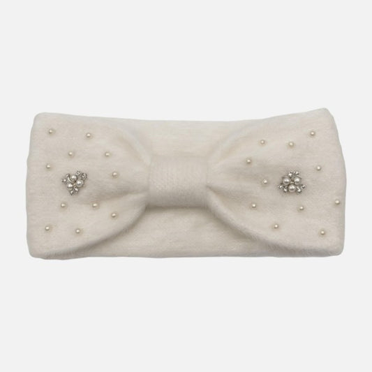 fuzzy Knit Pearl Ear warmer