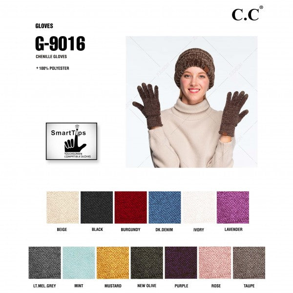 CC Chenille Smart Touch Gloves