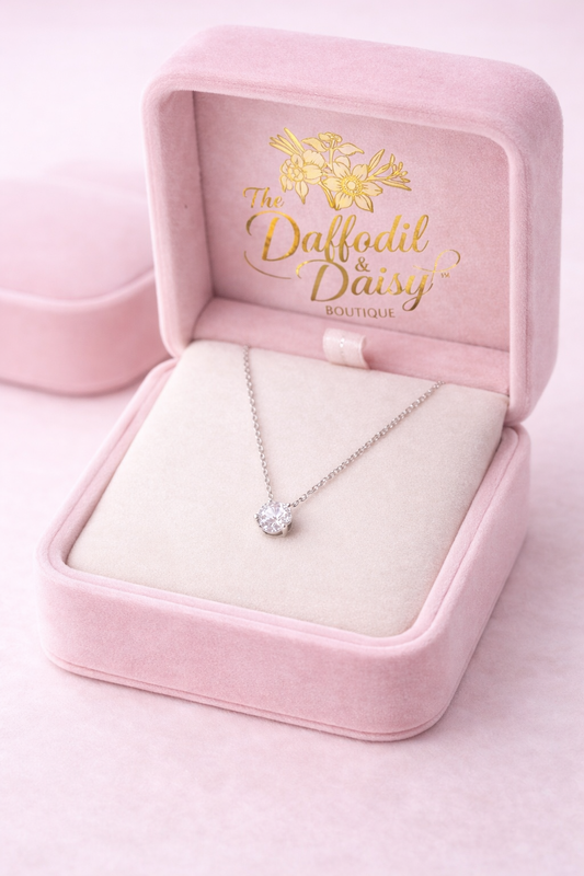 1 Carat Moissanite Solitaire Necklace - Sterling Silver