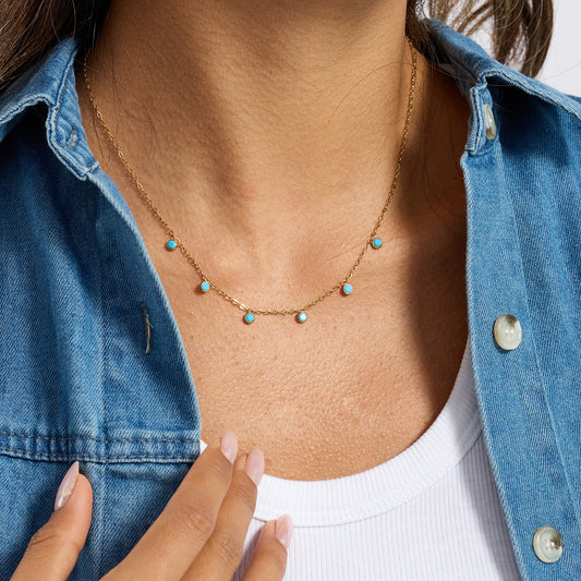 Turquoise Skies Drop Necklace