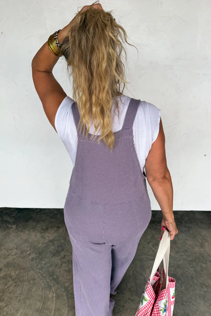 Karli Boho Overalls - Lavender
