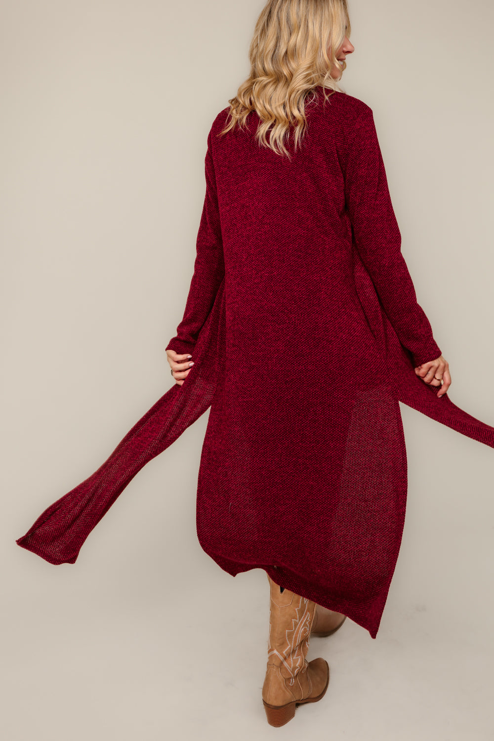 Mulled Wine Cozy Duster Cardigan