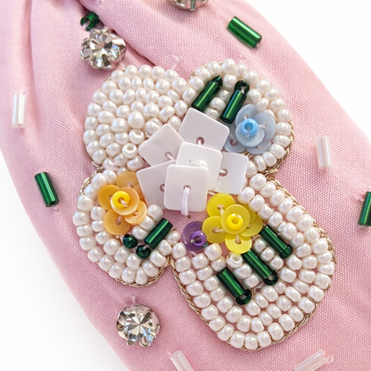 Easter Headband - pink crosses