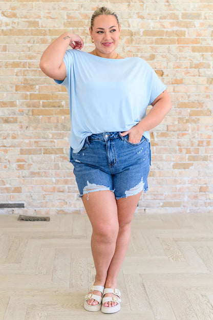Every Day tee in Sky Blue