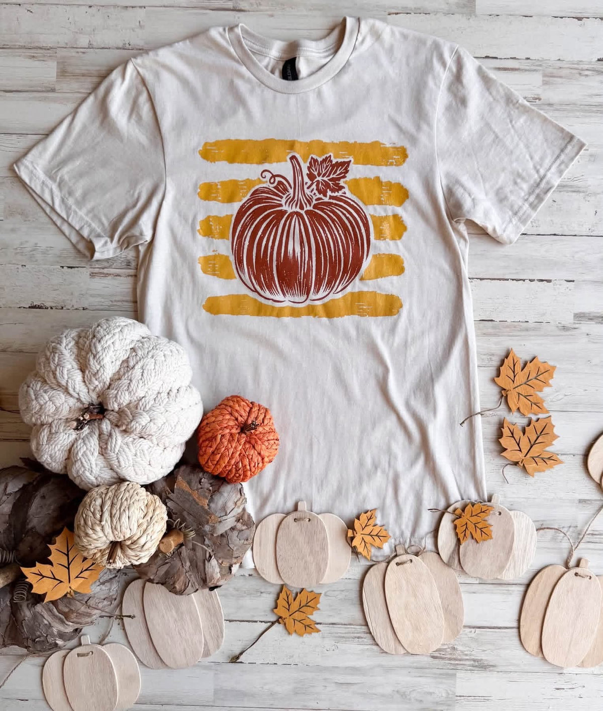 Pumpkin Stripes Tee
