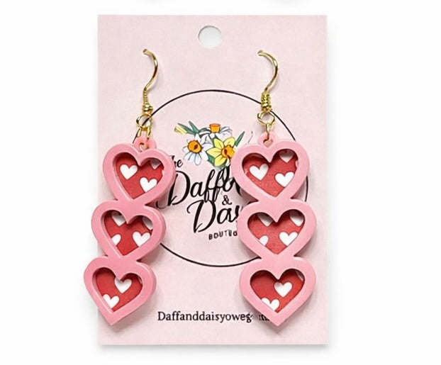 Valentine's Day Acrylic Earrings