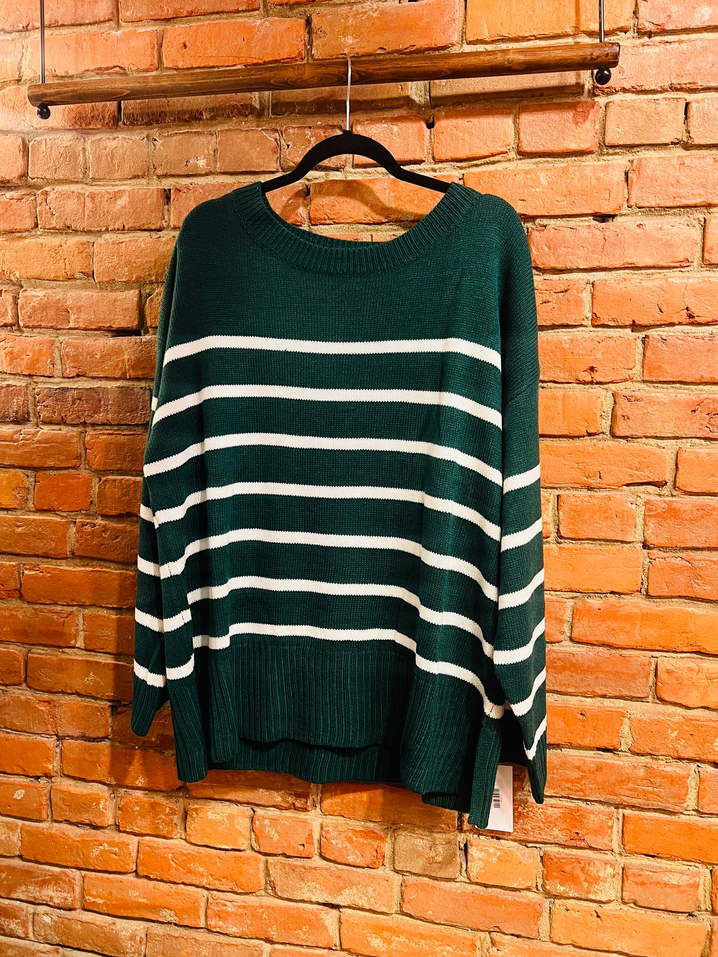 Northwoods Stripe Sweater – Hunter