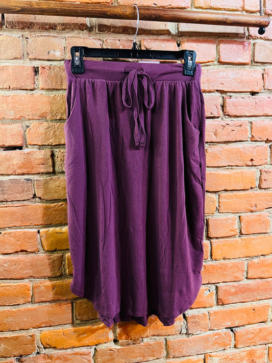 Weekend Ready Skirt - Eggplant