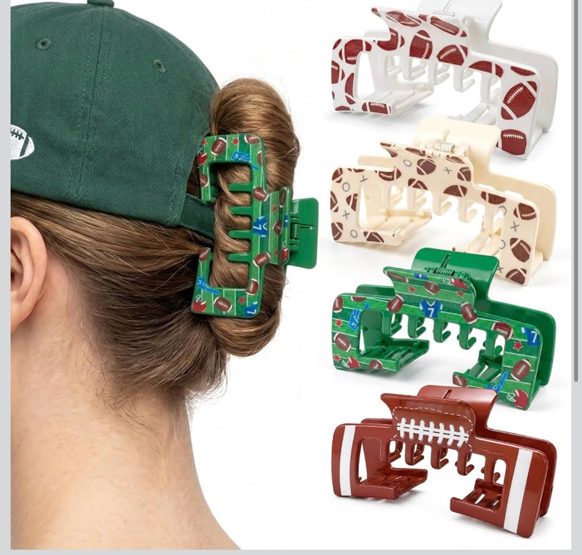 Game Day Hat Trick Claw Clip