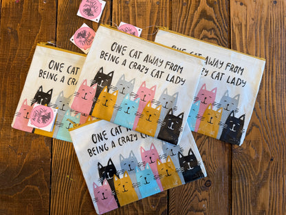 Crazy Cat Lady Zipper Pouch