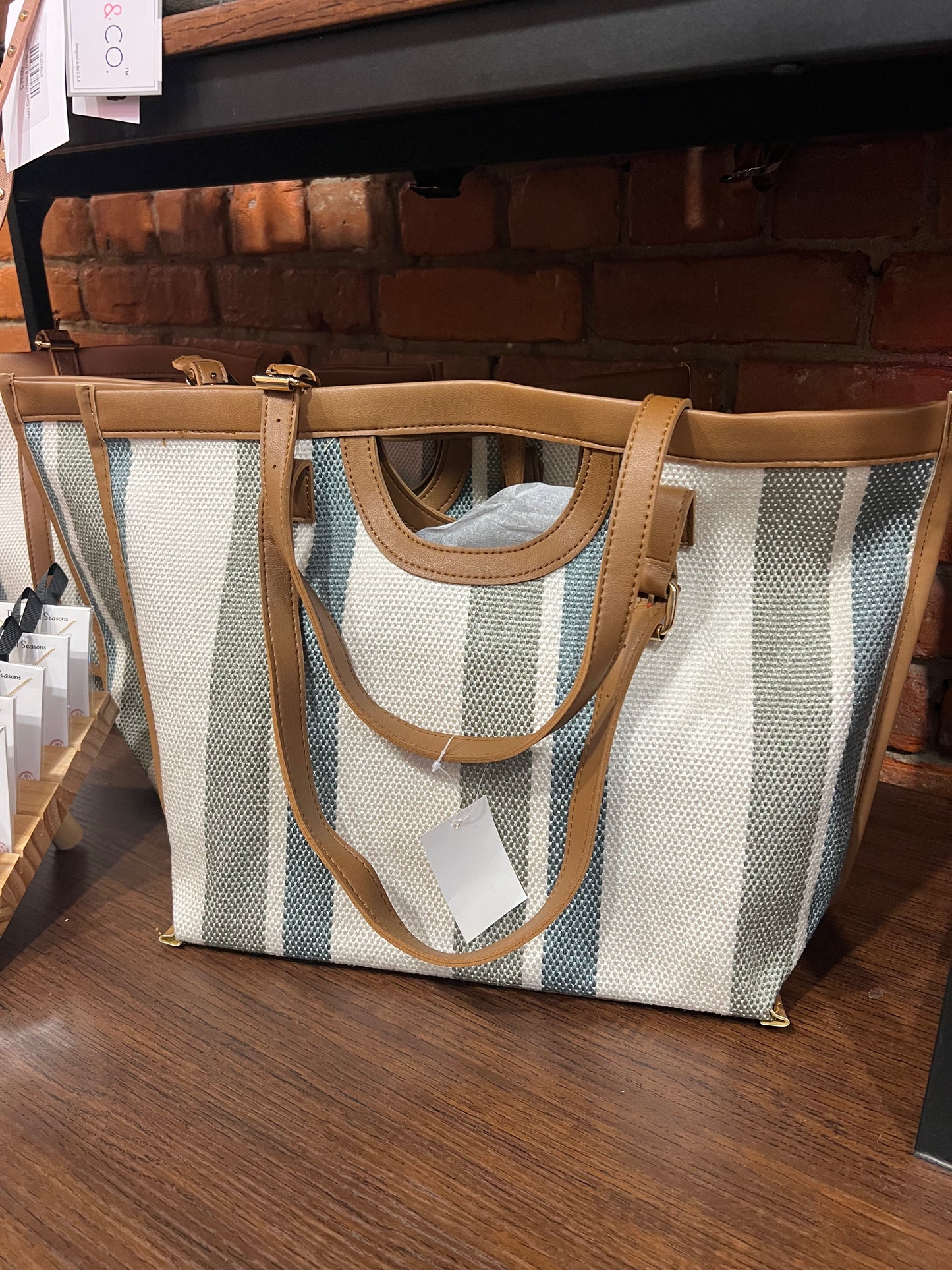 Spring Fling Striped Bag