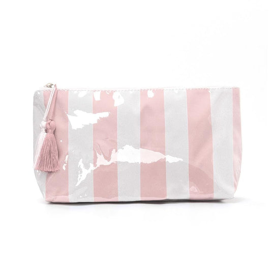 Striped Tassel Makeup Bag
