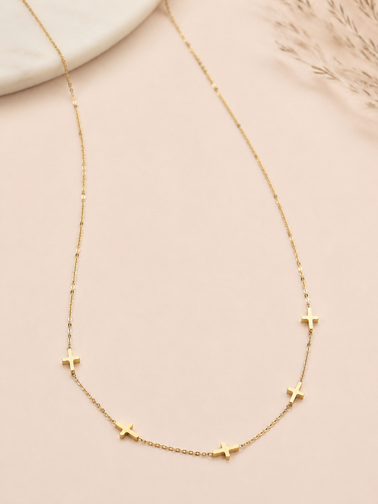 Dainty cross Chain Necklace