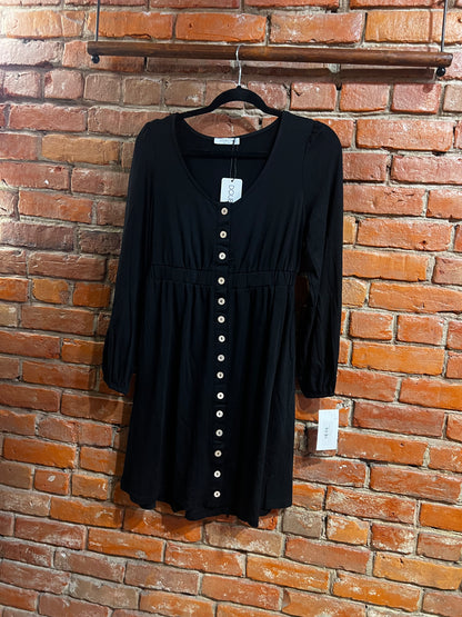 Midnight Muse Button Front Dress