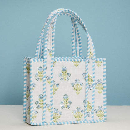 Garden Bloom Quilted Mini Tote Bag