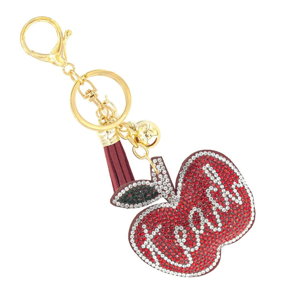 Teach - Rhinestone Studded Bag Charm