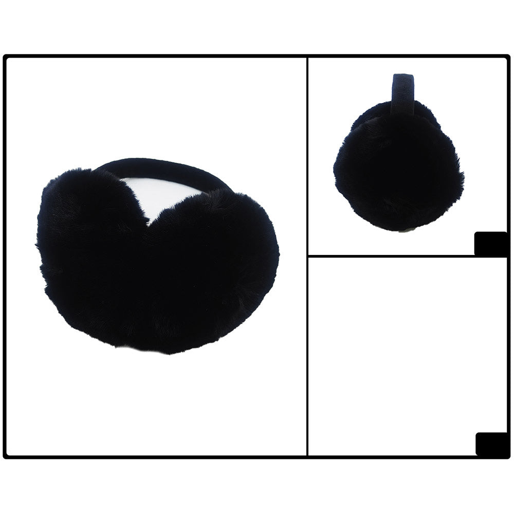 Furrry Earmuffs - black
