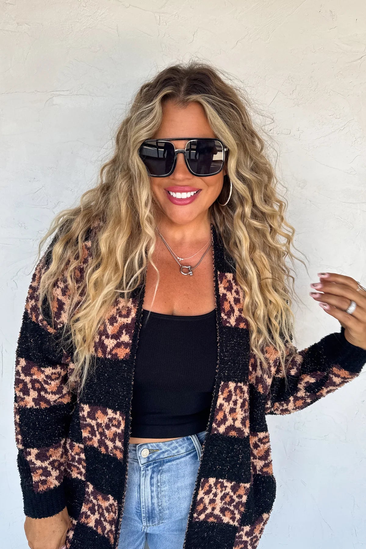 Leopard cloud Cardi