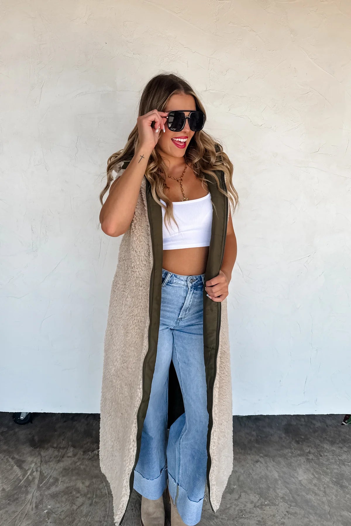 Reversible Sherpa vest