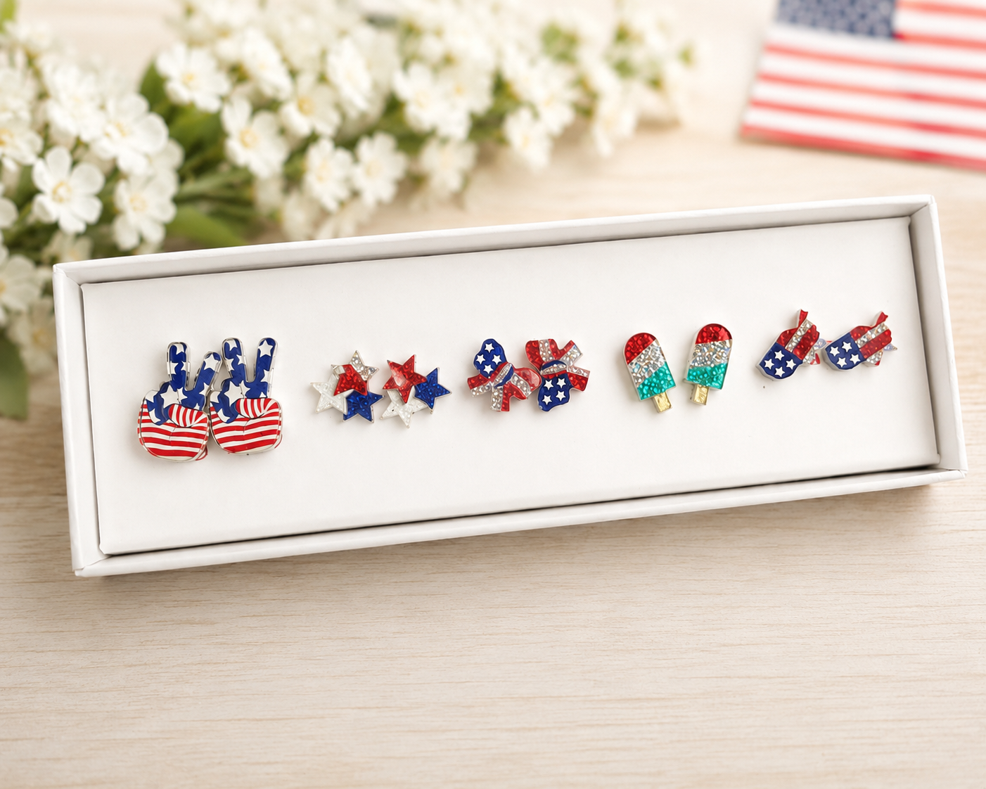 Star Spangled Earring Set