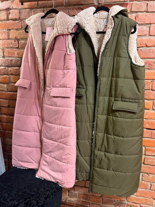 Reversible Sherpa vest