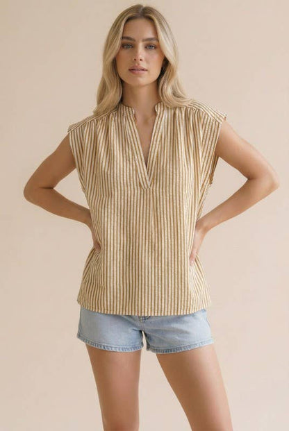 Golden Stripe Blouse