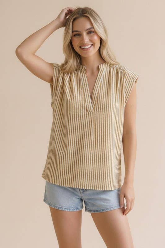 Golden Stripe Blouse