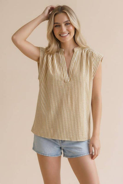 Golden Stripe Blouse