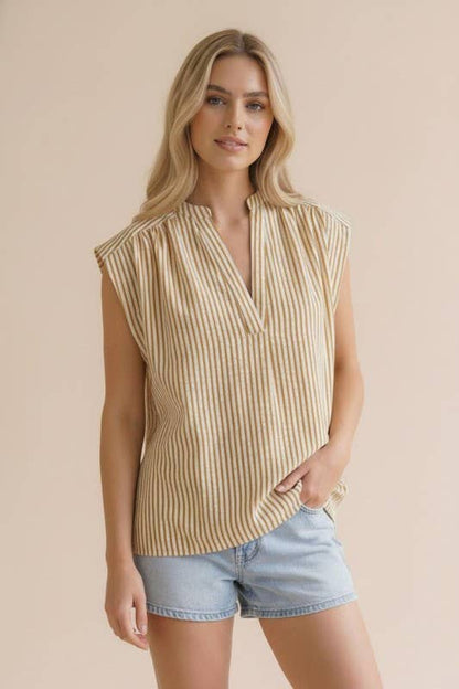 Golden Stripe Blouse