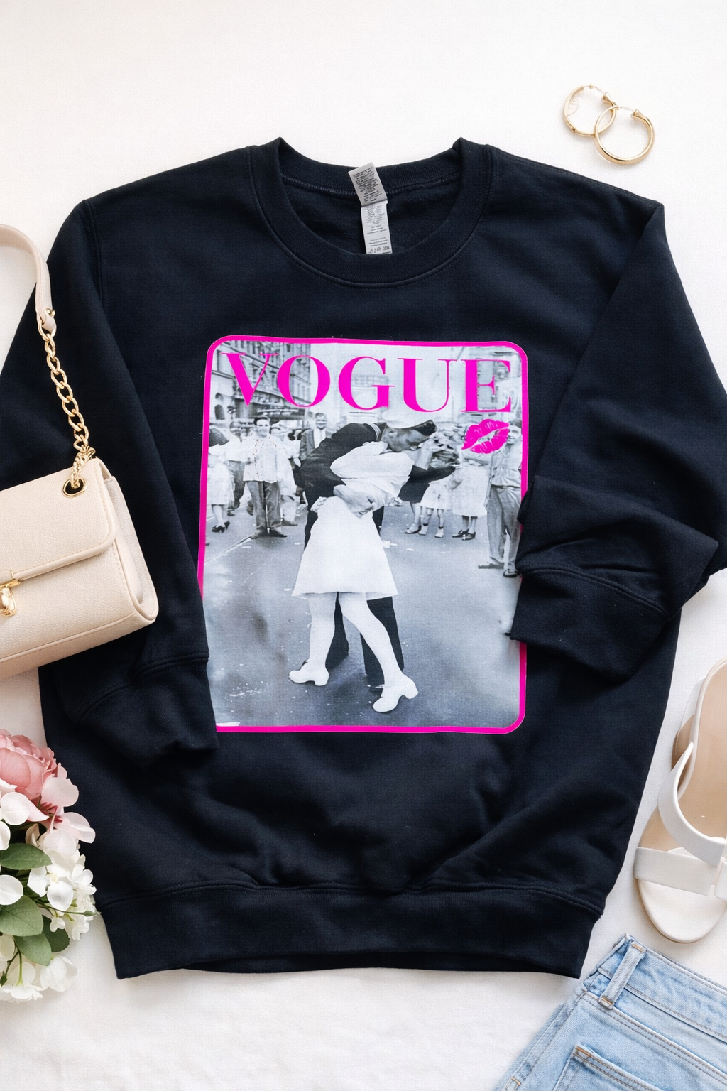 Vintage Kiss Crewneck