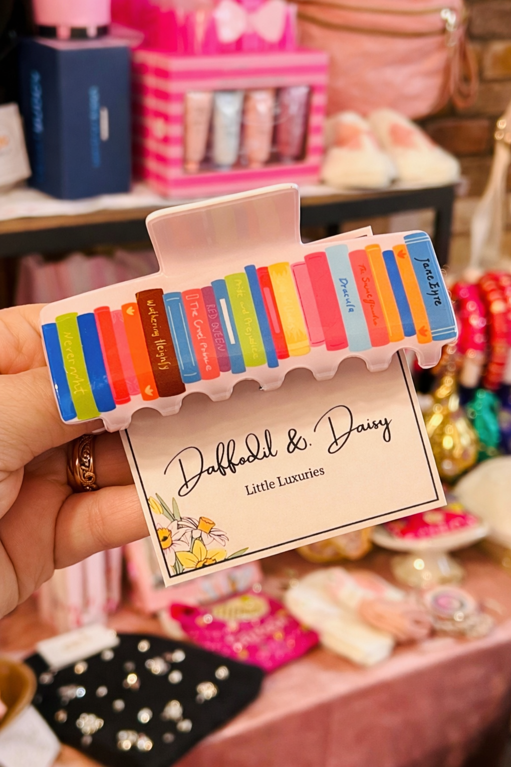 All Booked Claw Clip